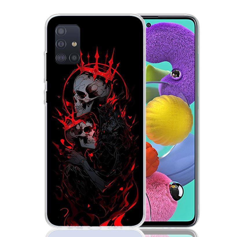 Anatomy Skeleton Heart Lovey Kiss Phone Case For Samsung Galaxy A52 A32 A22 A12 A02S A50S A30S A51 A31 AA71 Note 20 Ultra 10 S10