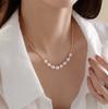 Hot Sell Fashion Natural Freshwater Pearl 14K Gold Filled Female Short Chain Necklace  Birthday Gifts No Fade