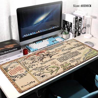 HYBXAXC Game Map Mouse Pad Large Size Rubber Base Anti-slip PC Desk Accessories Mousepad for   Gamer Keyboard Mats Decor Mat