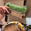 Soft Cute Cartoon Hug Cat Long Strip Headband Cute Fluffy Hair Bang Patch Self-Adhesive Reusable Hair Accessory