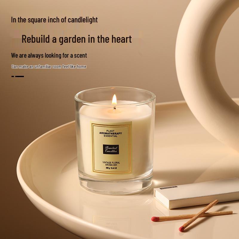 Aroma Candle: Luxurious Soy Wax Gift for Birthdays & Weddings, Long-Lasting Indoor Fragrance, Customizable.