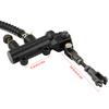 Bremszylinder Pumpe, Faltbarer Hinterrad Fußbremszylinder, Hydraulischer Hauptzylinder Pumpenbehälter für Motorrad, ATV, Dirtbike