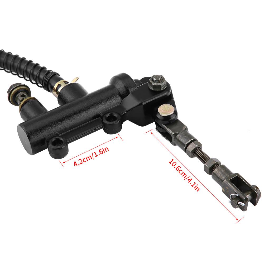 Bremszylinder Pumpe, Faltbarer Hinterrad Fußbremszylinder, Hydraulischer Hauptzylinder Pumpenbehälter für Motorrad, ATV, Dirtbike