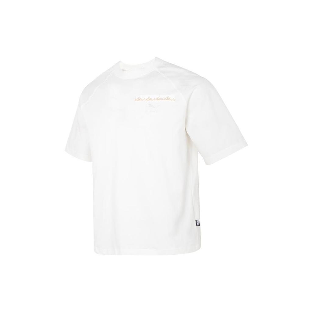 Puma Ss23 Tribute To Chinese Culture Letter Pattern Printed Loose Round Neck Short Sleeve Raglan T-Shirt Men Tops White 621928-65