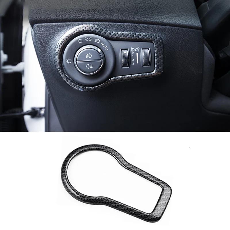 Car Interior Headlight Lamp Switch Button Decoration Cover Trim Stickers For Jeep Compass 2017 2018   Accessories