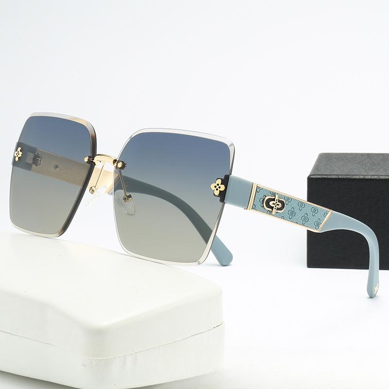 

Нейлоновые поляризационные безрамочные легкие роскошные высококачественные женские солнцезащитные очки Douyin Xiaohongshu, модные солнцезащитные очки