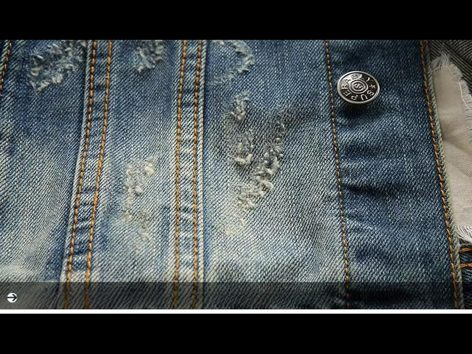 Men's Retro Blue Denim Jacket - Trendy, Loose-Fit, Nostalgic Wash, Versatile Outerwear Top