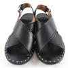 Great CHURCH'S Sandals RHONDA Cross Strap Flat Leather black leather Women 35.5 Used