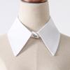 Women's New Fashion Decoration Chiffon Fake Neck Shirt Single Collar Versatile Bowtie Detachable Bowtie
