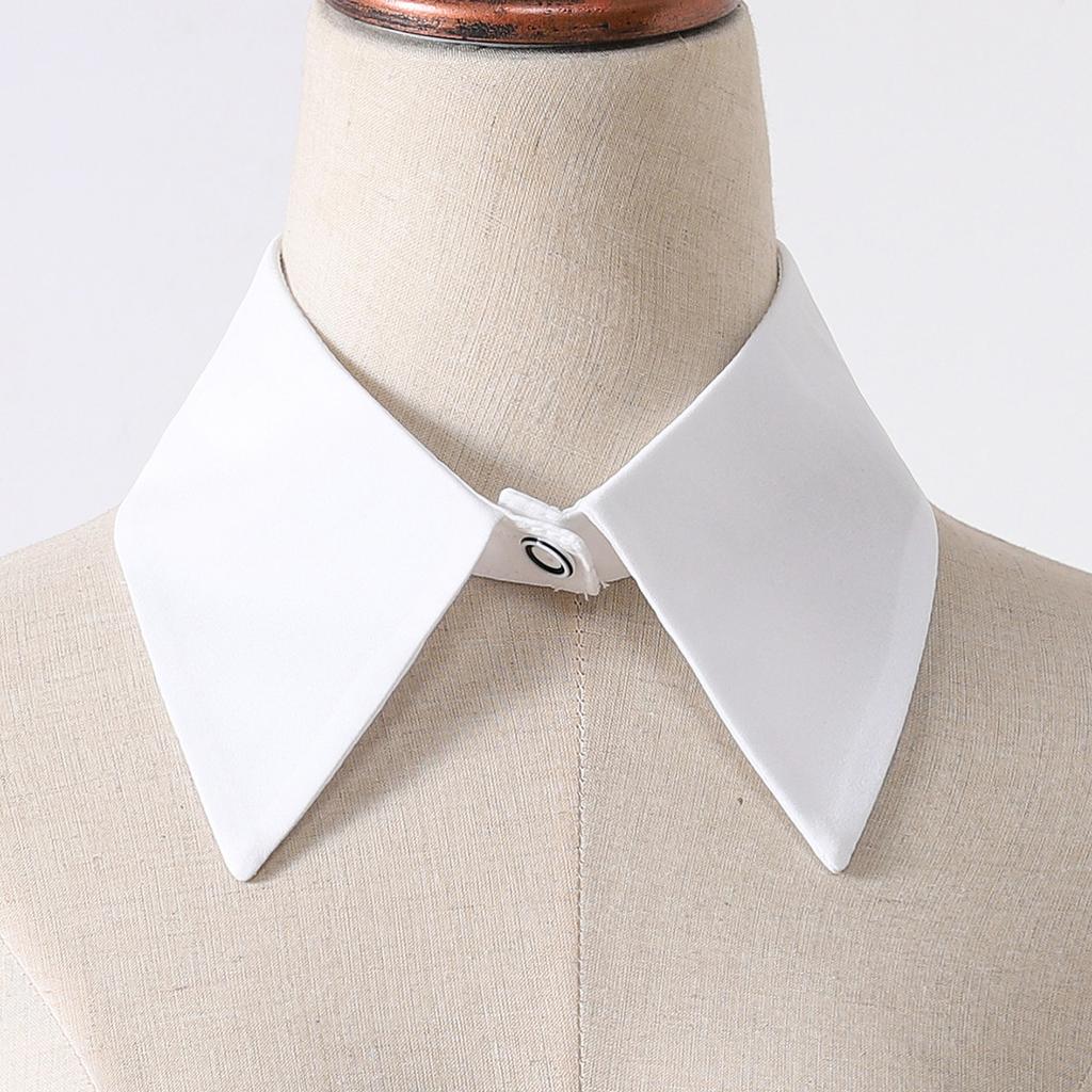 Women's New Fashion Decoration Chiffon Fake Neck Shirt Single Collar Versatile Bowtie Detachable Bowtie