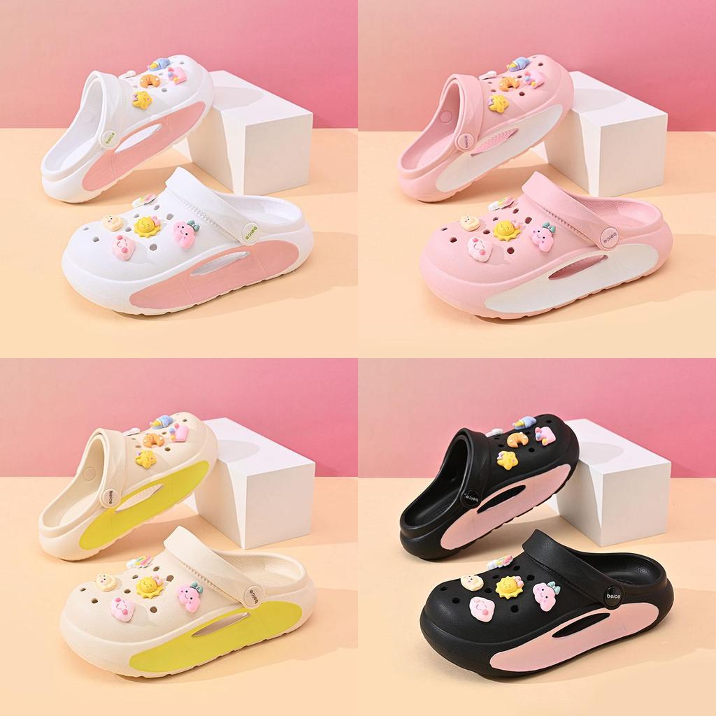 Colorful And Adorable Kids Soft Bottom Eva Slipon Shoes Nonslip Sandals Casual