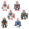 Mini RX78-2 Gundam Figure Set (1 Box of 8) - Ages 15+