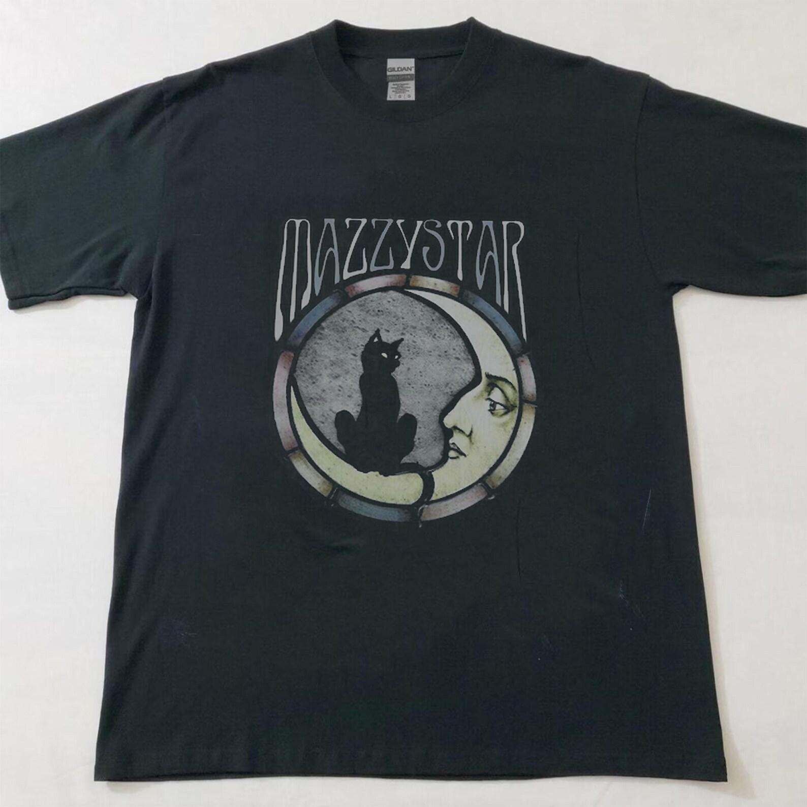 Mazzy Star Moon and Cat Tee, 90s Alt Rock, Hope Sandoval, , Band Tee, 4XL