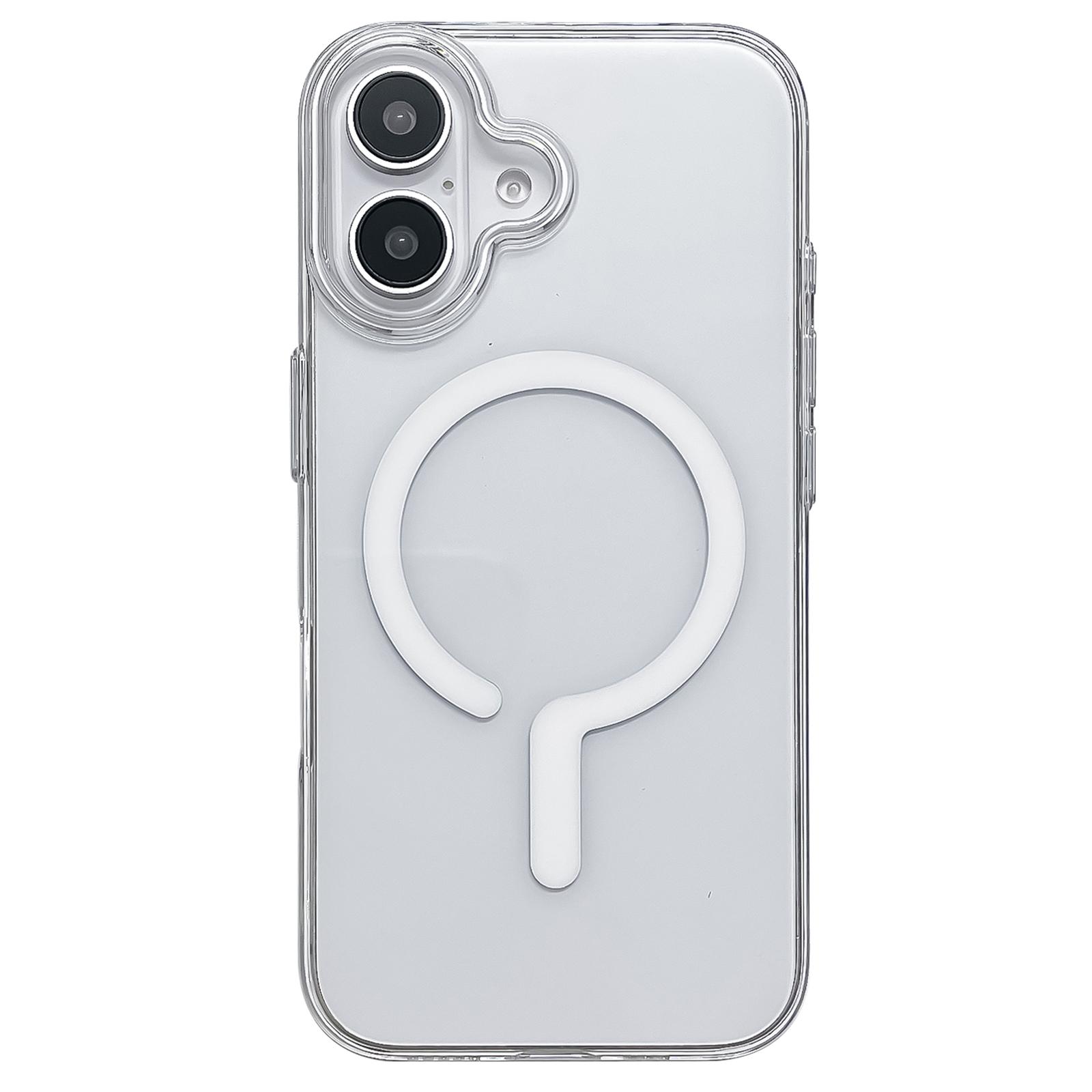 For iPhone 16 Case Compatible with MagSafe Protective TPU+PC Phone Cover A
