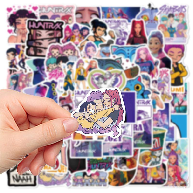 60Pcs/Set KPop Demon Hunters Series 01 Stickers DIY Fashion Waterproof Doodle Decals Stickers
