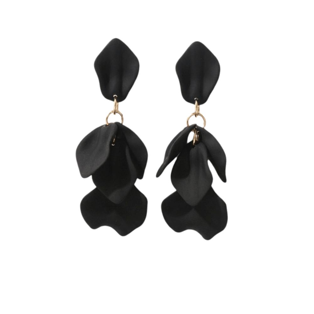 Sweet Acrylic Drop Earrings Candy Color Dangle Earrings Petal Tassel Earrings Party Wear