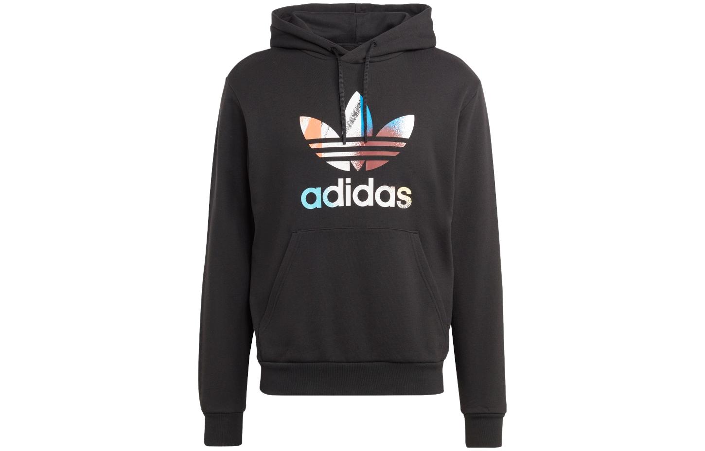 Adidas Originals Sweatshirts Men s Black Hooded Moderate Regular IC5731 S