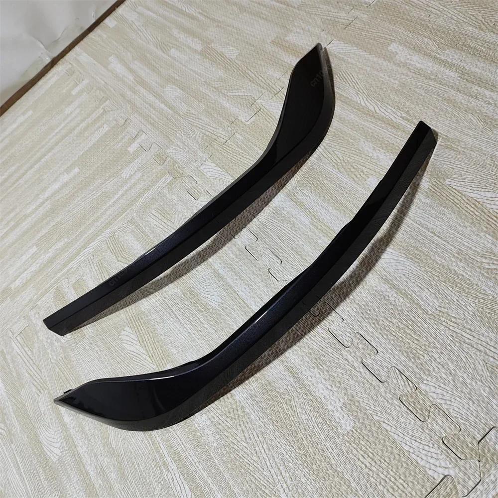 2Pcs For VW Golf 8 MK8 GTI R-Line 2020-2024 Car Front Bumper Side Splitter Spoiler Trim Fog Light Canard Black Body Kits Tuning