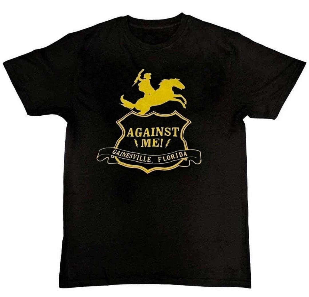 Against Me Band Tour Graphic Print Mens T-Shirt S