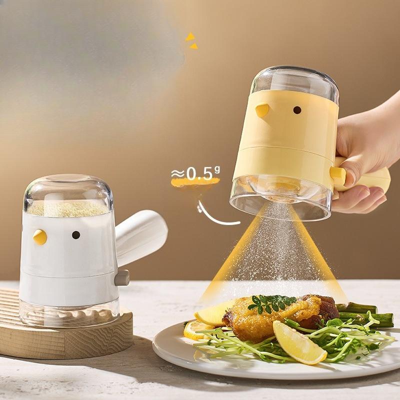 Glass Salt Dispenser with Pour Spout Adjustable Flow Control Shaker Lid Kitchen Seasoning Storage Container Dustproof Airtight