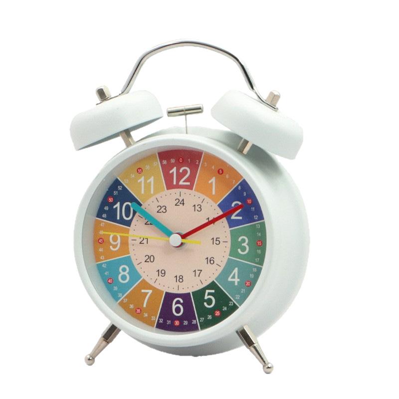 Popular Household Classic Bell Alarm Clock Junior High School Students Dormitory Learning with Simple Metal Bell Alarm Clock