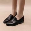 Pumps Women Autumn New Round Toe Pumps Loafers Single Shoes Zipper PU Leather Simple and Comfortable Women's Shoes