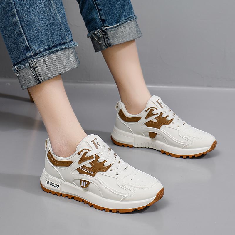 Spring New Breathable Women's Shoes Students Platform Ladies Sneakers Mesh Fashion Lady Flats for Outdoor Sports Shoes