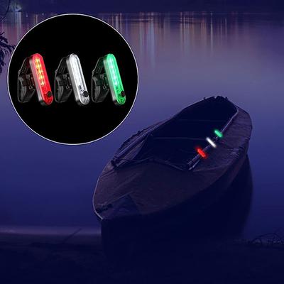 LED Sailing Signal Lamp 4 Modes Marine Yacht Warning Light USB Charging Boat Stern Lights for Night Kayaking Boating