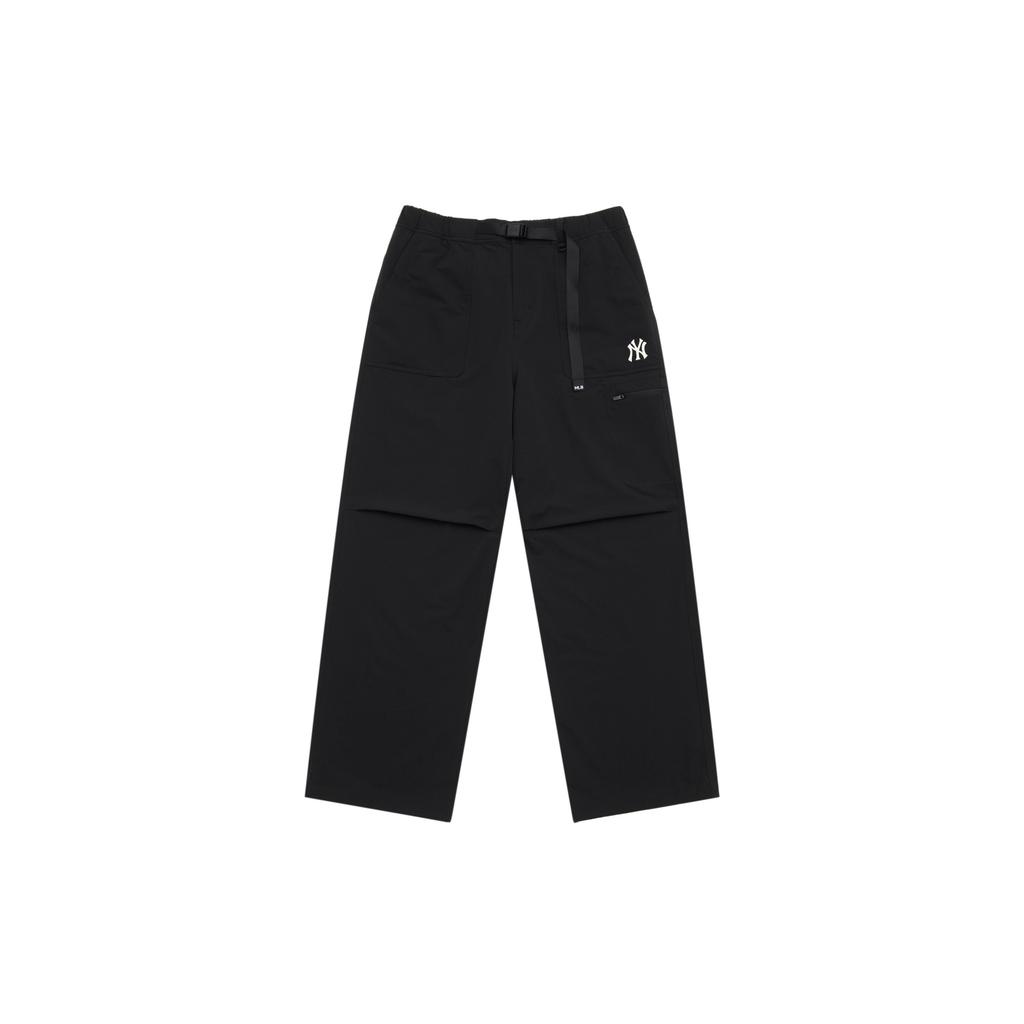 New MLB New York Yankees Basic Collection FW24 Casual Pants Unisex Black 3AWPB0446-50BKS