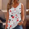 3D Heart-shaped Pattern Printed Tank Tops for Women Workout Yoga Gym Printed Summer Sport Shirts Plus Size Vests Valentine's Day Exclusive