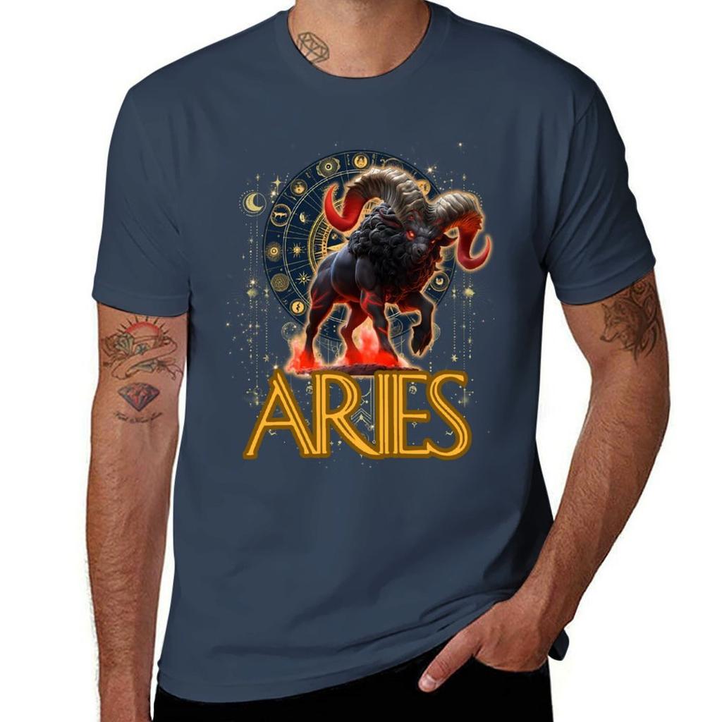Celestials Ii Aries Tshirt Urban Style Casual Short Sleeve Top