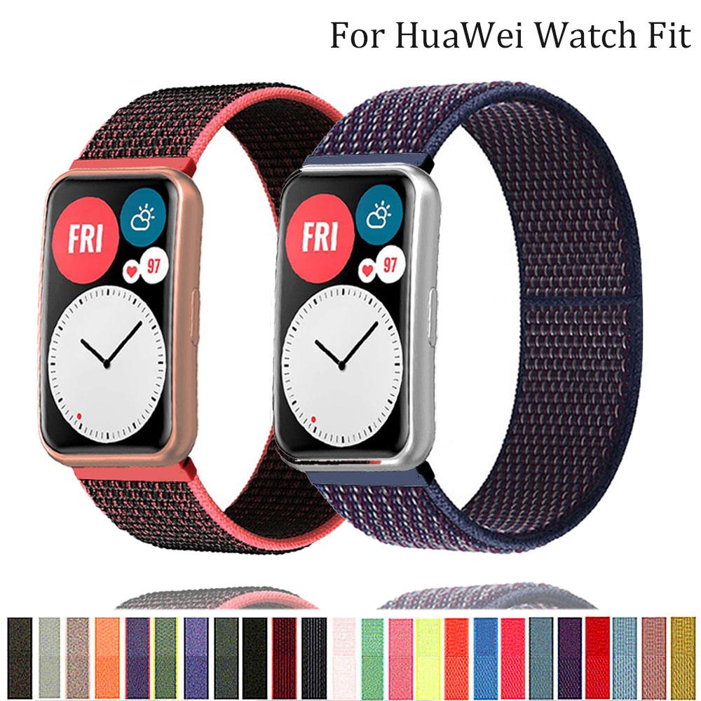 Nylonový poutkový řemínek Pro Huawei Watch FIT Pásek Chytré hodinky Příslušenství Řemínek na zápěstí correa Pásek náramek pulseira Huawei Watch fit Pásek