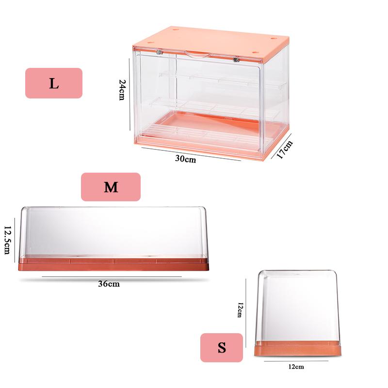 Clear Acrylic Blind Box Showcase Storage Display Stand Toys Dustproof Display Cabinet Toy Doll Anime Figure Organizer