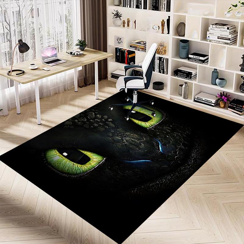 Dragon'S Eyes Carpet For Playroom Bedroom Living Room Sofa Home Decorkids Game Area Rug Nonslip Floor Mat
