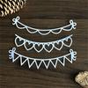 Heart Banners Cutting Dies Metal Die Cuts Embossing Templates Molds Cuts Stencils for Scrapbooking Card Decoration