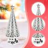 Christmas Table Decoration Room Decor Lighted Rotating Tabletop Tree with Star for Wedding