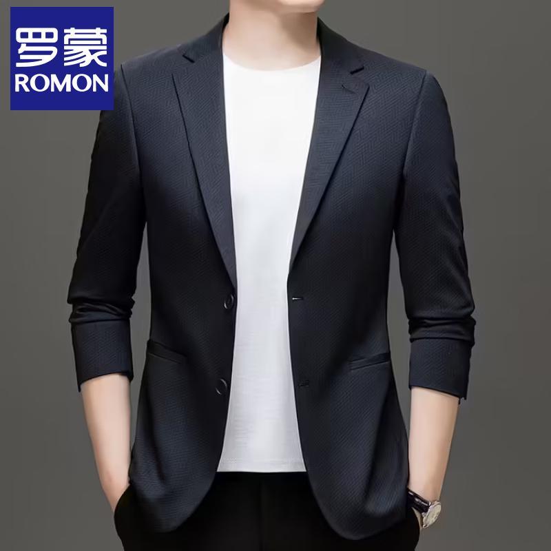 

Romon Men s Slim Fit Business Casual Blazer 180