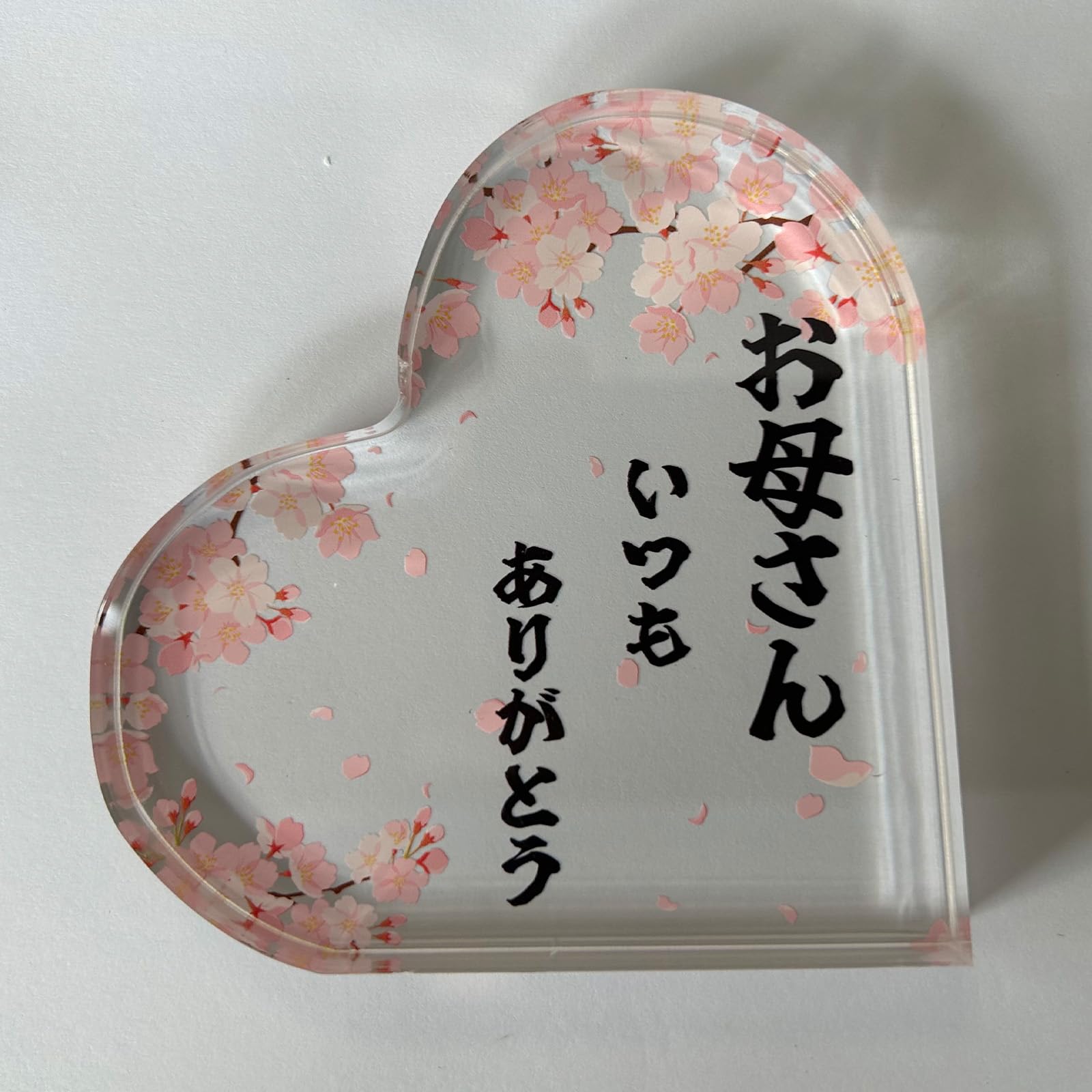 

Thank You Mom Acrylic Gratitude Plaque, Mother s Day Gift, Commemorative Paperweight, 10x10cm, Approx. 1.3cm Thick, Decorative Figurine, Birthday