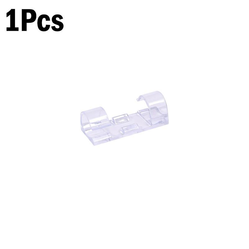 

1-60Pcs Self-Adhesive Cable Clips Organizer Drop Wire Holder Cord Management for Ethernet Cable TV PC Under Desk Car Wire Clip