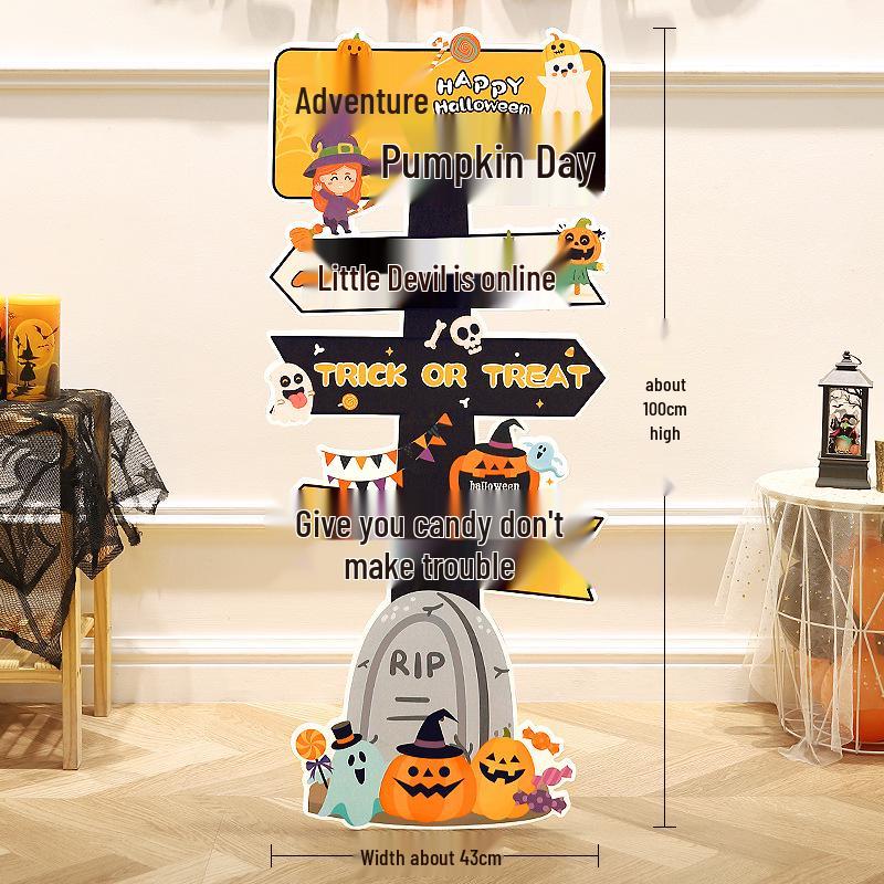 Halloween Pumpkin Lantern Board Standee for Outdoor/Kindergarten Decorations