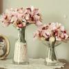 7 Heads Orchid Artificial Flowers Bouquet Fake Artificial Plants Fake Flowers  Wedding Party