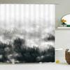 Natural Scenery Waterproof Fabric Shower Curtain Bathroom Curtains With Hooks 180X180Cm Landscape Bath Screen Home Decoration