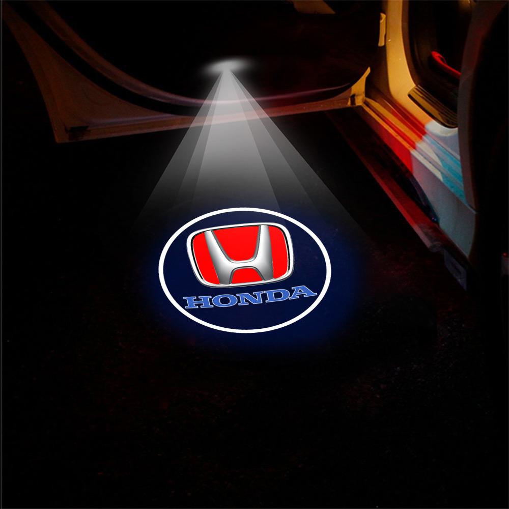 

1/2Pcs Car Door Welcome Light Led HD Projector Lamp Courtesy Lights For Honda Mugen Power Accord Civic Vezel CRV City Jazz