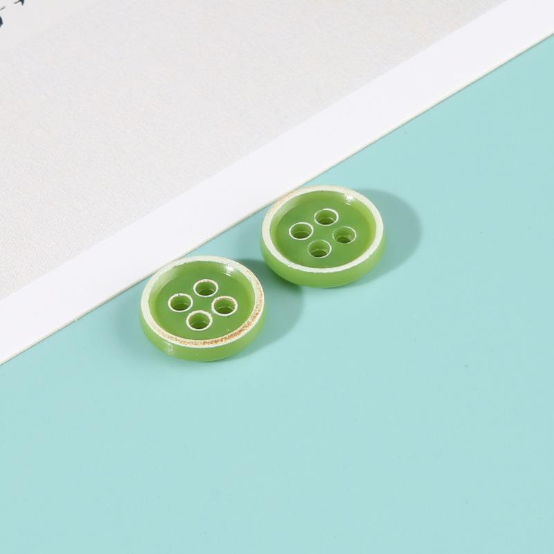 Boutons Urée Bord Brûlé Boutons de Chemise Colorés Boutons de Pull Ronds Vêtements Polyvalents Homme et Femme Accessoires Boutons de Chemise
