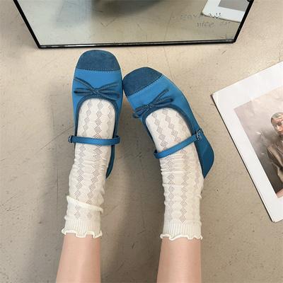 French Retro Ballet Style Flat Pumps Women's 2025 New Spring and Autumn Versatile Round Toe Soft-soled Mary Jane Shoes
