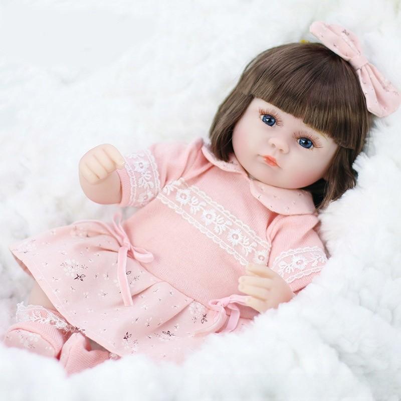 Baby Reborn Doll 42cm Soft Silicone Baby Toy For Kids Play And Educational Use