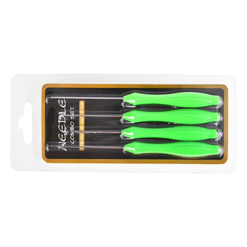 4PCS ABS Fishing Bait Needle 4 In 1 Lure Needle Tools Carp Fishing Baiting Rigs Tool Carp Fishing