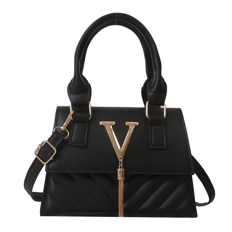 Bolso de hombro moderno y actual para mujer, nuevo estilo, bolso cuadrado informal coreano, bolso cruzado sencillo con personalidad.