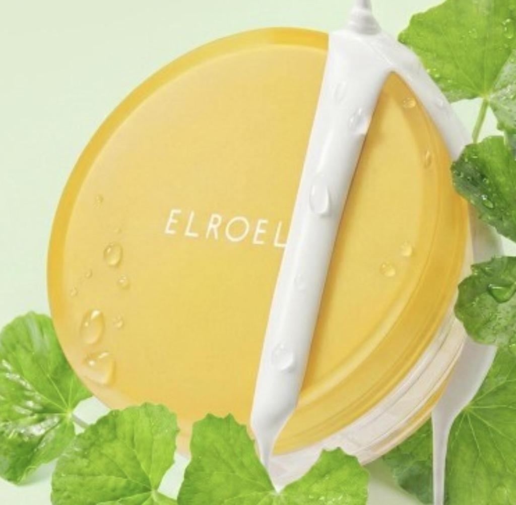 ELROEL Pang Pang Yellow Big Tone Up Sun Cushion Plus SPF50+ PA++++ Tone Up UV Defense 25g