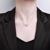 Shiny Rhinestone Butterfly Necklace Women Light Luxury Design Clavicle Chain